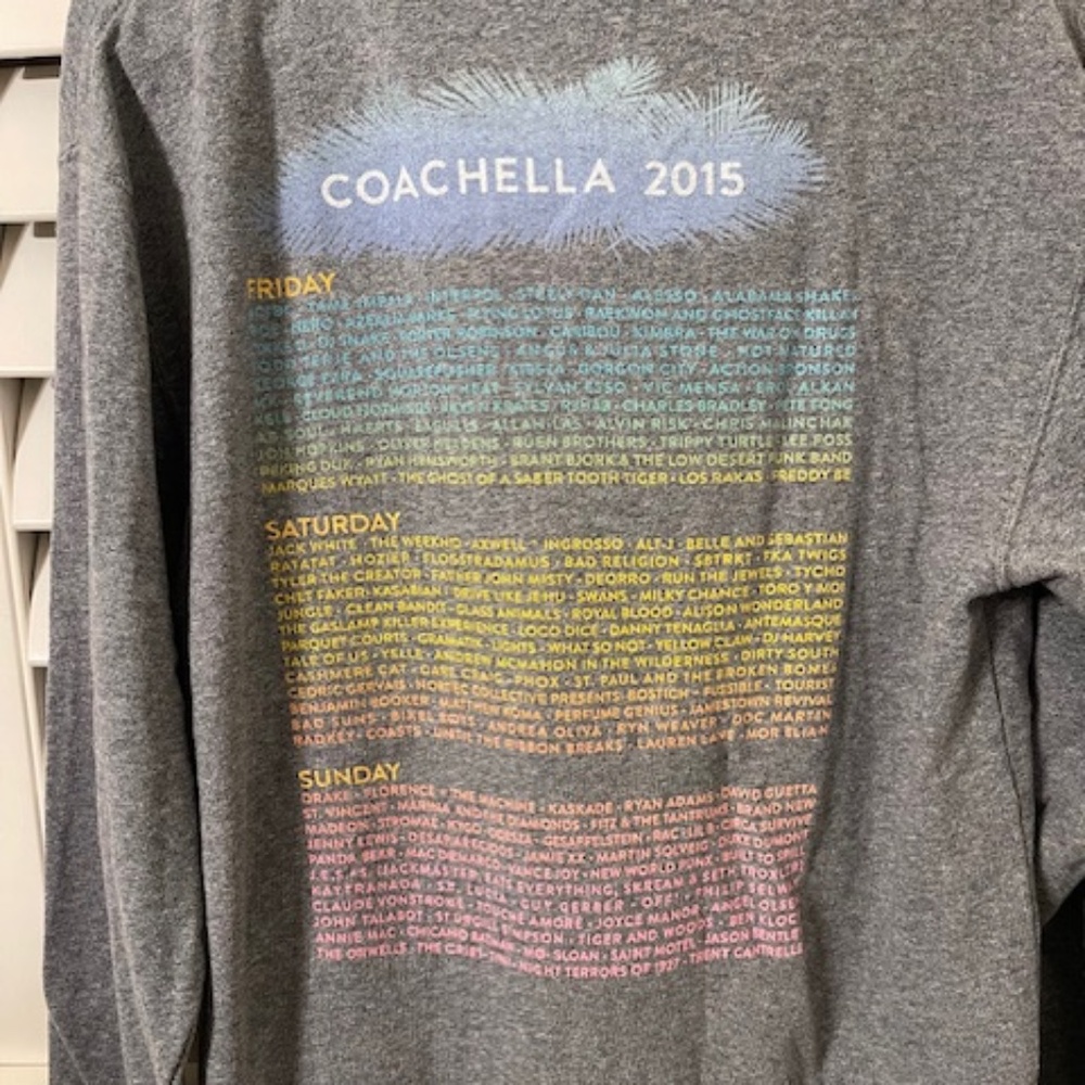 Coachella 2015 Hoodie--Mens Large--XLNT Condition - Picture 2 of 6